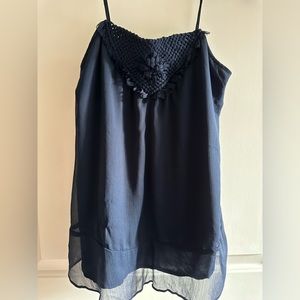 Banana Republic XS Navy Embellished Cami